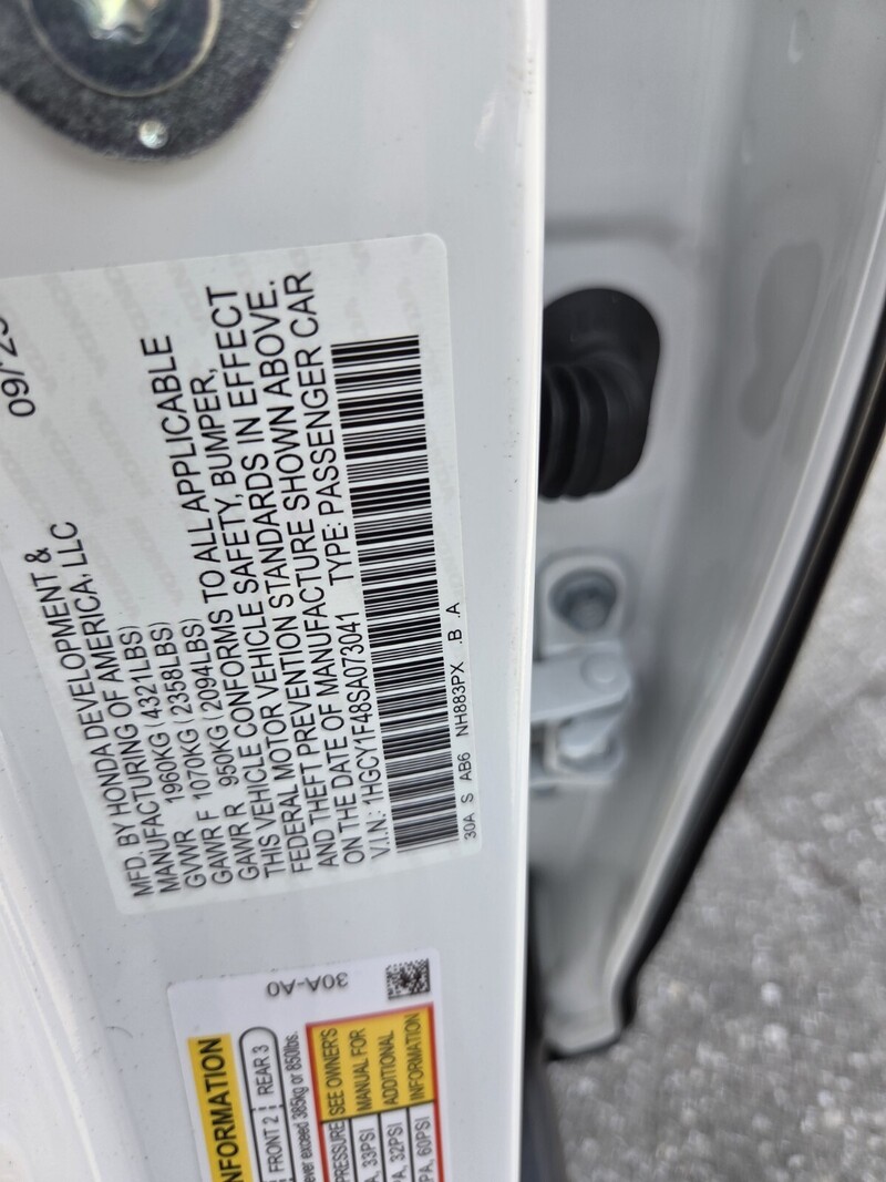 New 2025 Honda Accord Sedan SE in JACKSONVILLE, FLORIDA