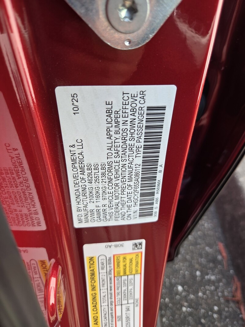 New 2025 Honda Accord Hybrid EX-L in JACKSONVILLE, FLORIDA