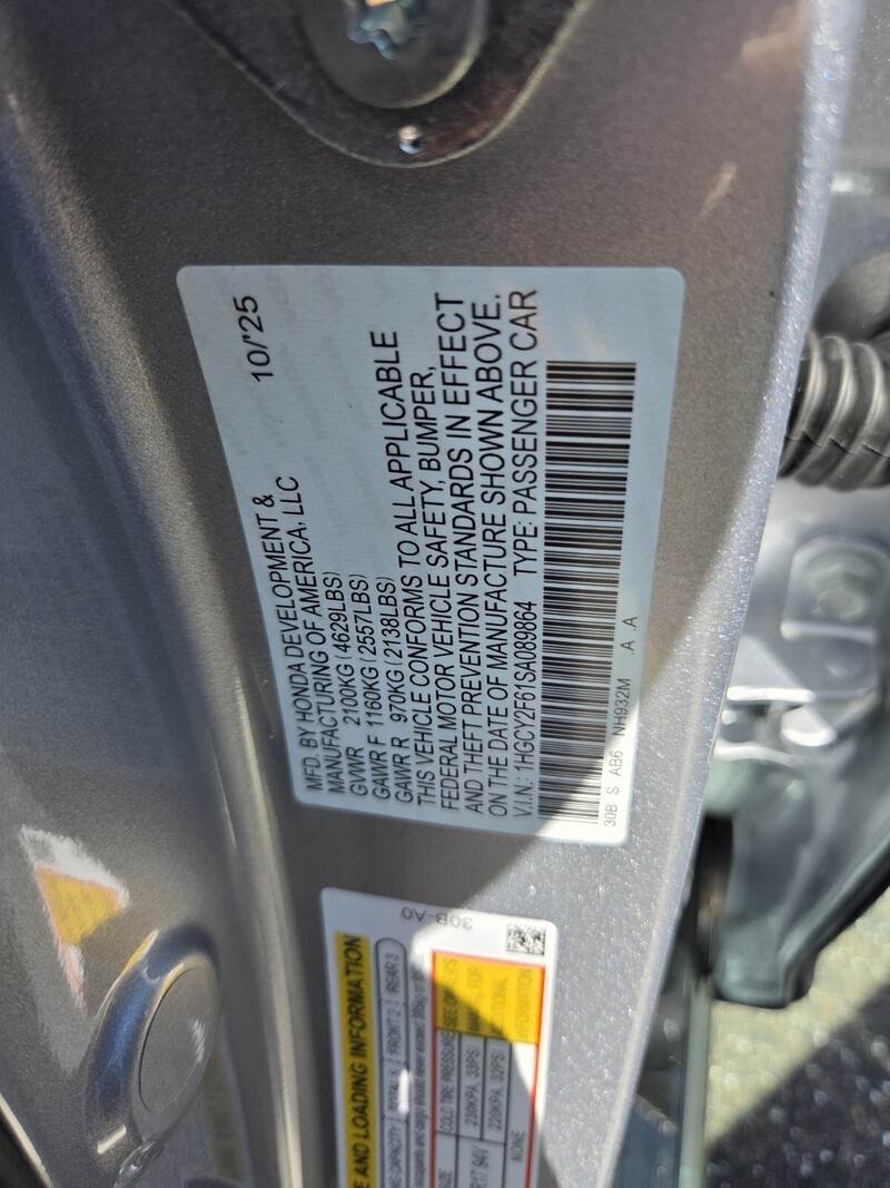 New 2025 Honda Accord Hybrid EX-L in JACKSONVILLE, FLORIDA