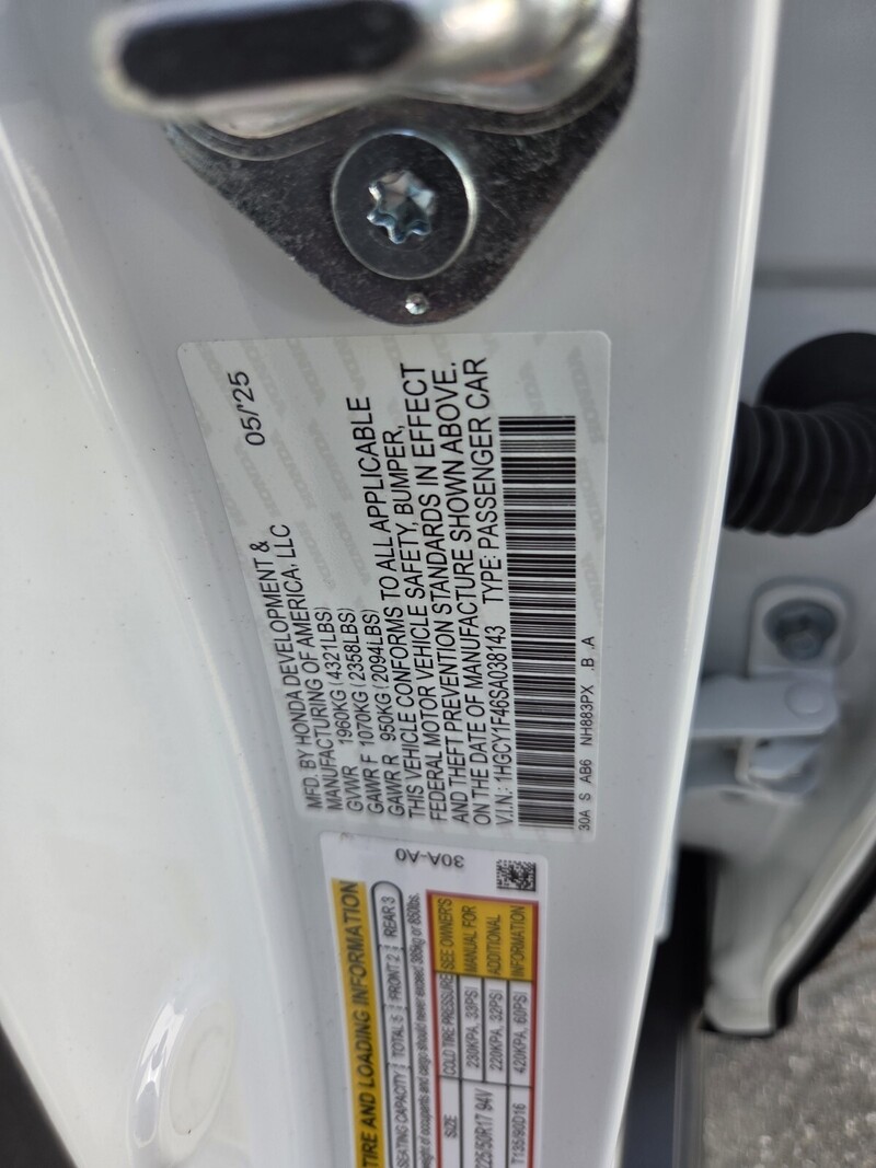 New 2025 Honda Accord Sedan SE in JACKSONVILLE, FLORIDA