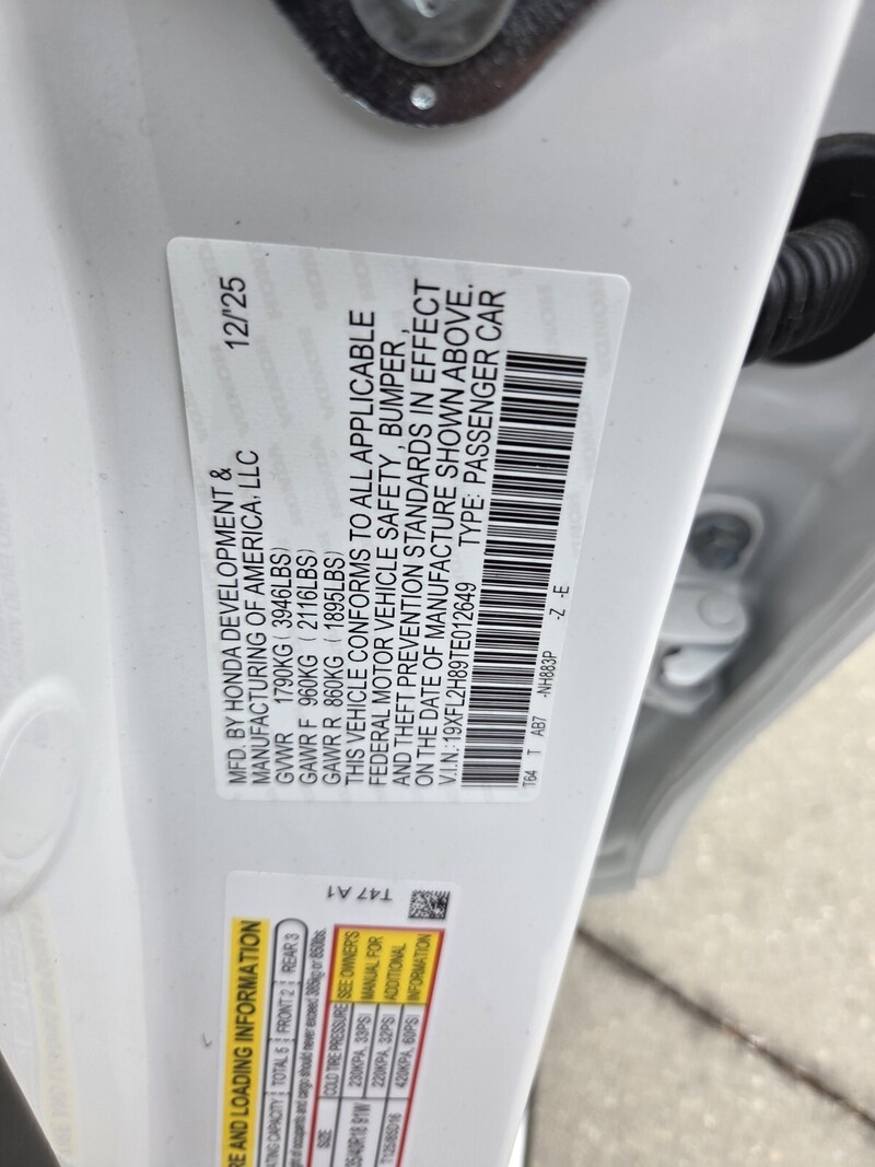 New 2026 Honda Civic Hatchback SPORT in JACKSONVILLE, FLORIDA