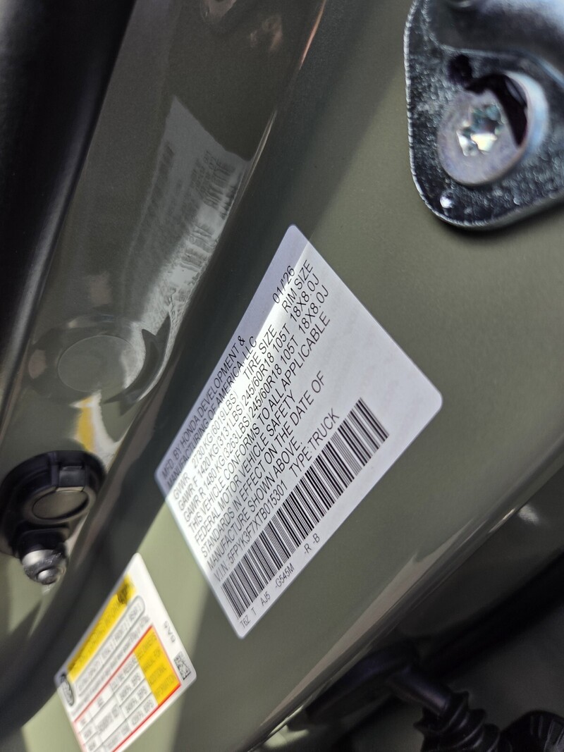 New 2026 Honda Ridgeline TRAILSPORT+ in JACKSONVILLE, FLORIDA