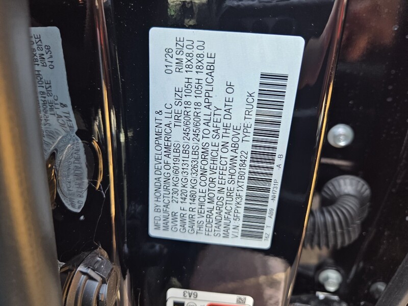 New 2026 Honda Ridgeline SPORT in JACKSONVILLE, FLORIDA