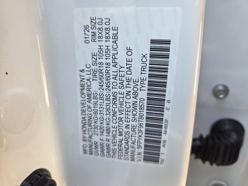 New 2026 Honda Ridgeline BLACK EDITION TWO-TONE in JACKSONVILLE, FLORIDA