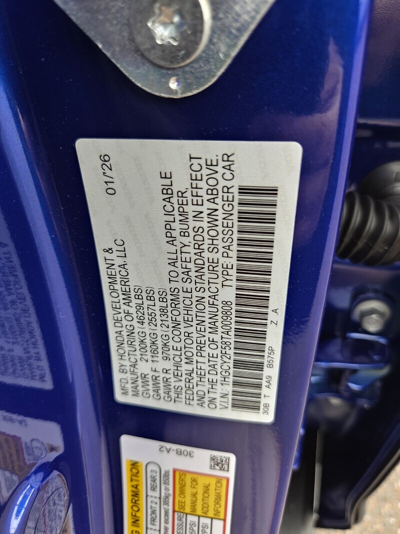 New 2026 Honda Accord Hybrid SPORT in JACKSONVILLE, FLORIDA