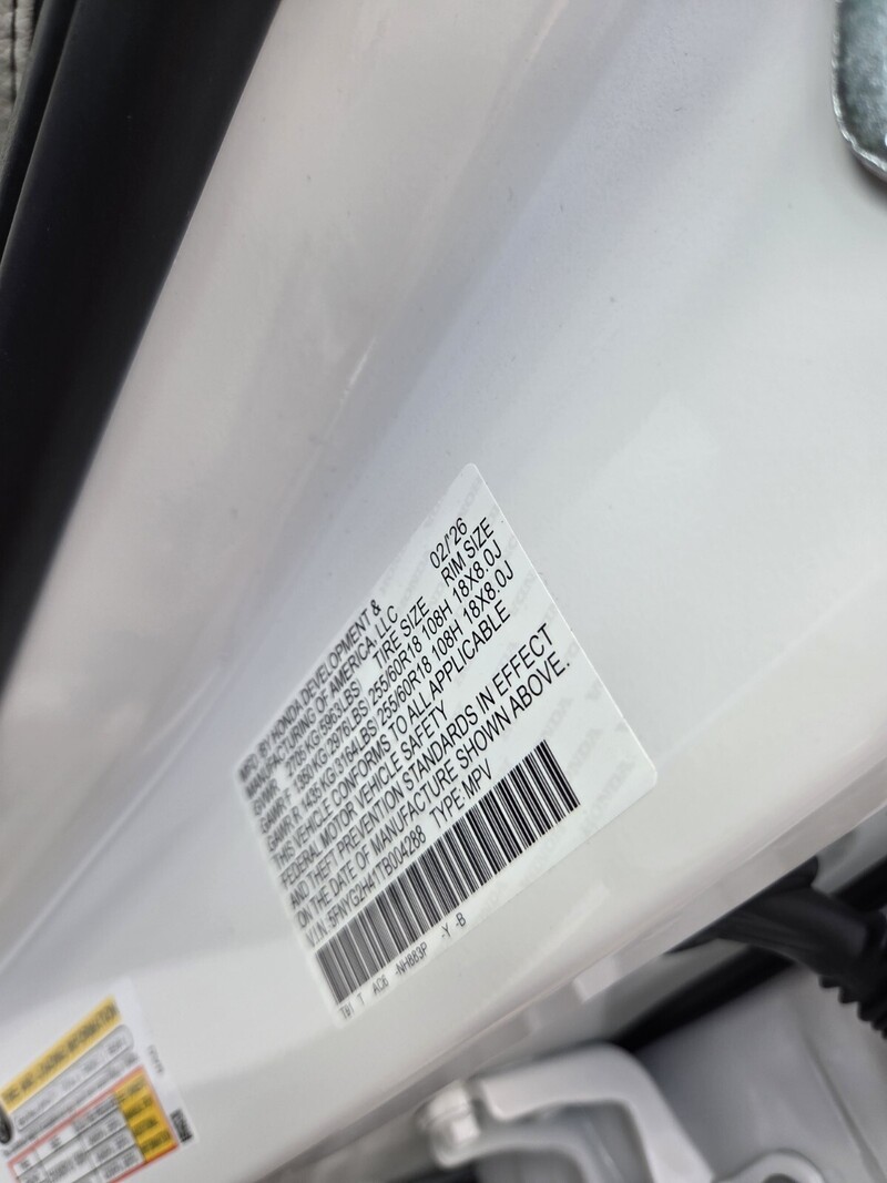 New 2026 Honda Pilot EX-L in JACKSONVILLE, FLORIDA