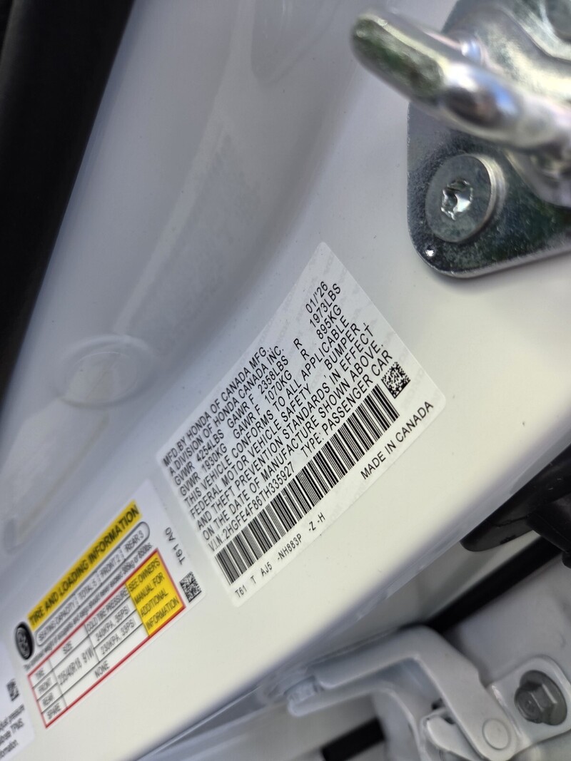 New 2026 Honda CIVIC SEDAN HYBRID SPORT TOURING in JACKSONVILLE, FLORIDA