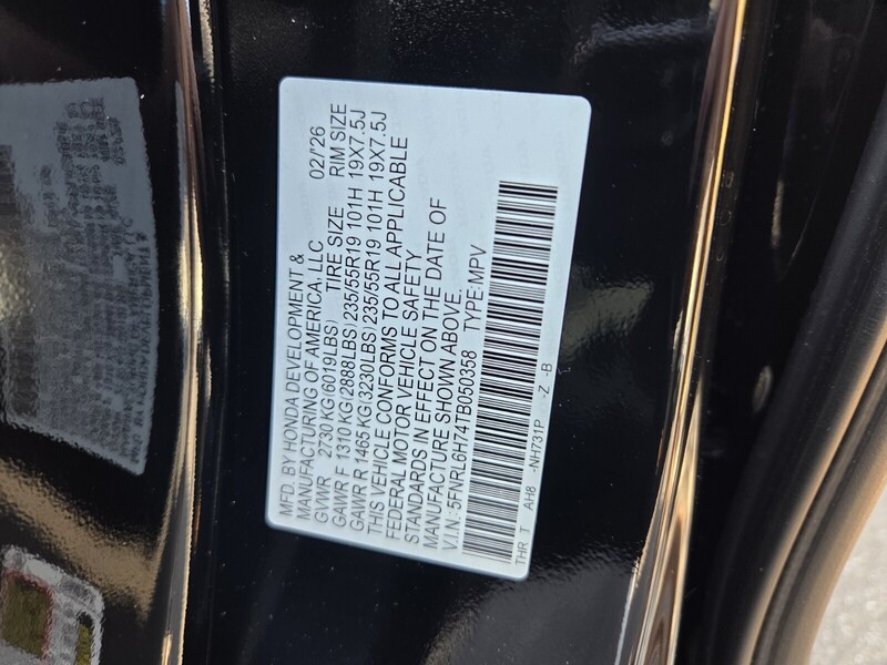 New 2026 Honda Odyssey SPORT-L in JACKSONVILLE, FLORIDA