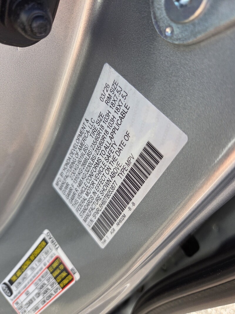 New 2026 Honda Odyssey EX-L in JACKSONVILLE, FLORIDA