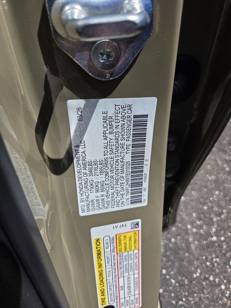 New 2026 Honda Civic Hatchback SPORT in JACKSONVILLE, FLORIDA