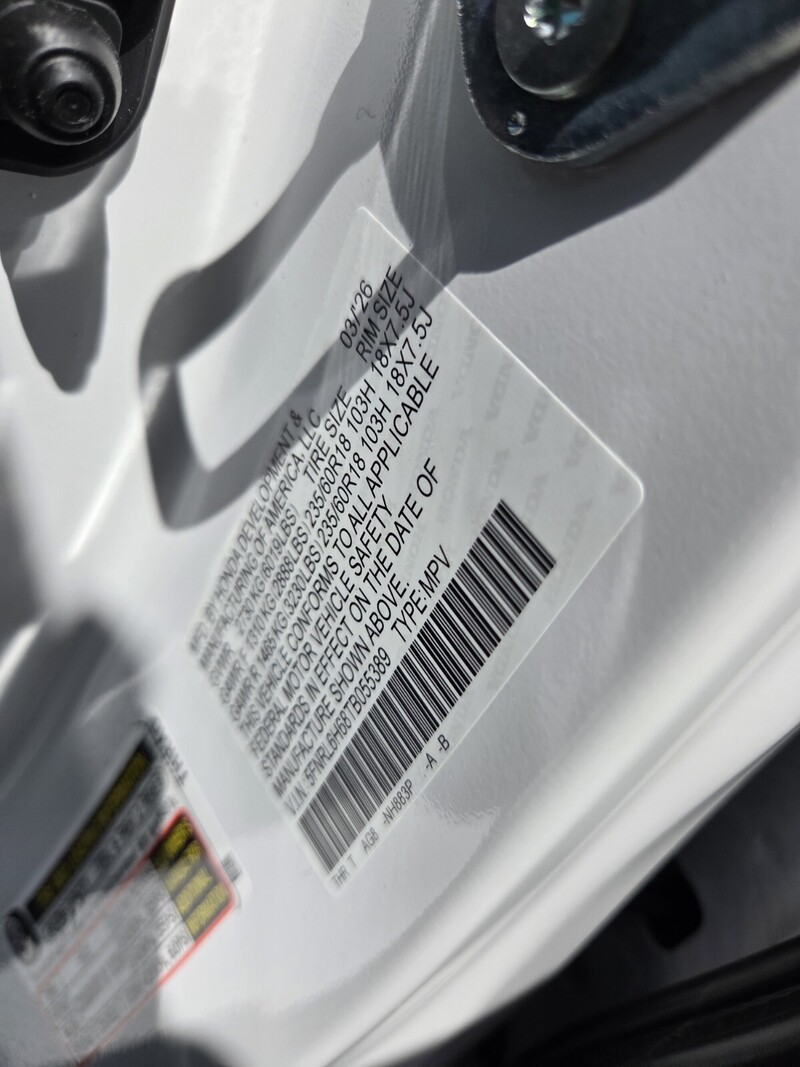 New 2026 Honda Odyssey EX-L in JACKSONVILLE, FLORIDA