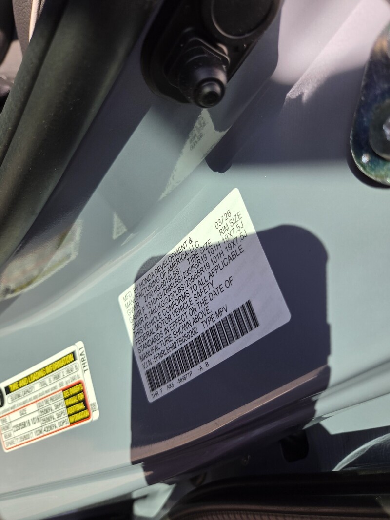 New 2026 Honda Odyssey TOURING in JACKSONVILLE, FLORIDA