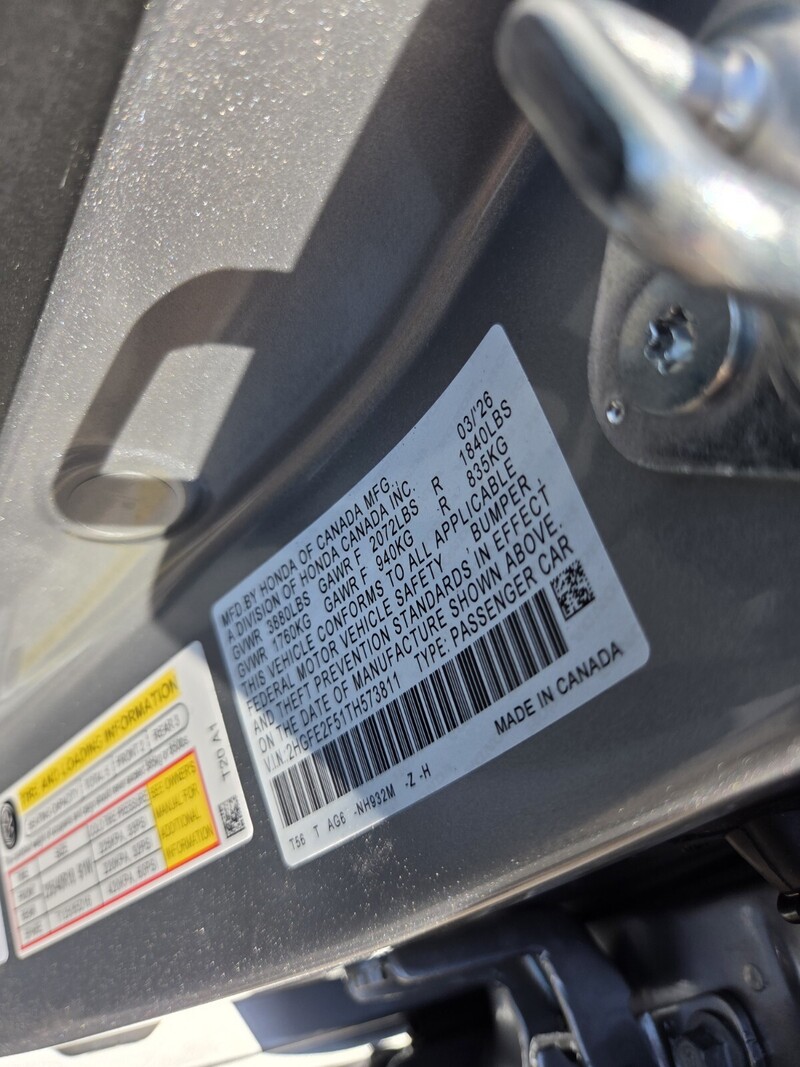 New 2026 Honda Civic SPORT in JACKSONVILLE, FLORIDA