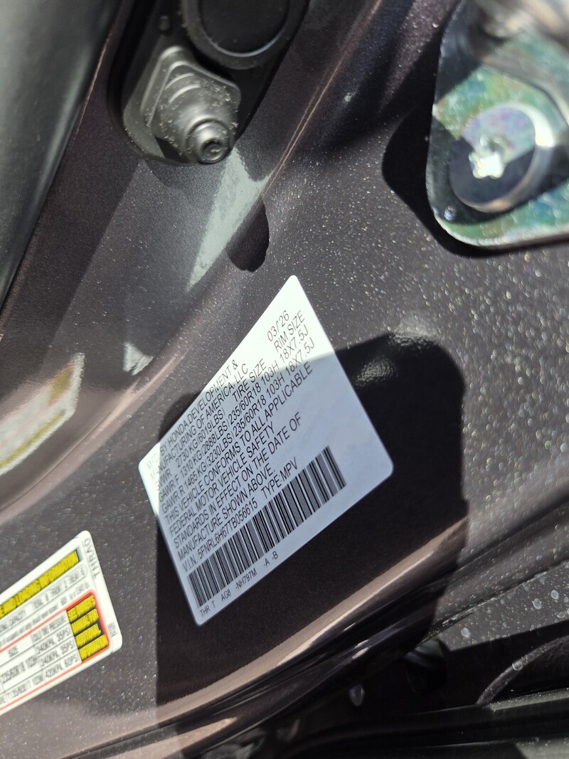 New 2026 Honda Odyssey EX-L in JACKSONVILLE, FLORIDA