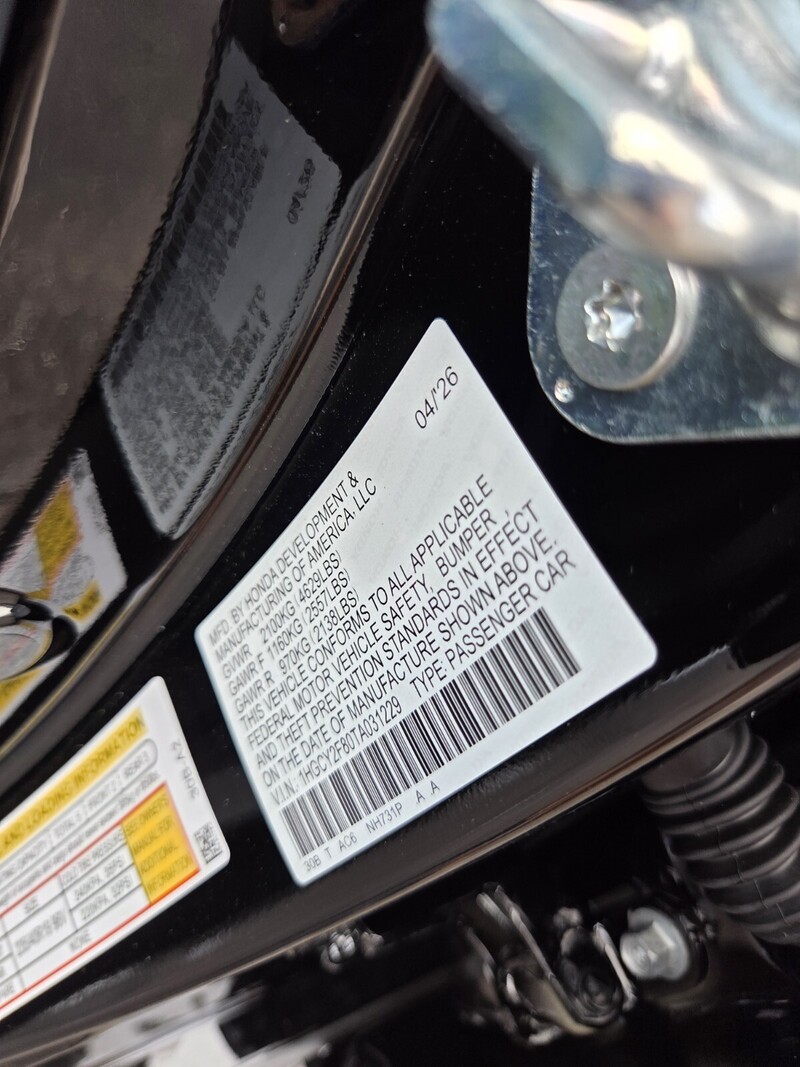 New 2026 Honda Accord Hybrid TOURING in JACKSONVILLE, FLORIDA