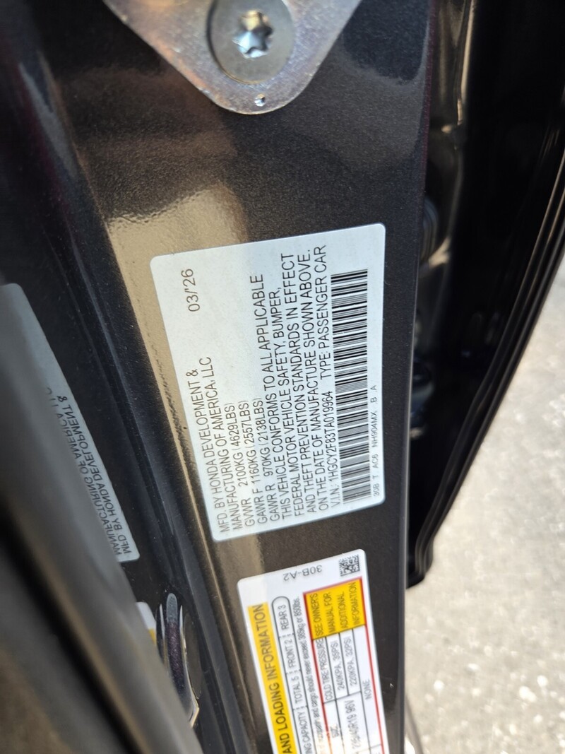 New 2026 Honda Accord Hybrid TOURING in JACKSONVILLE, FLORIDA