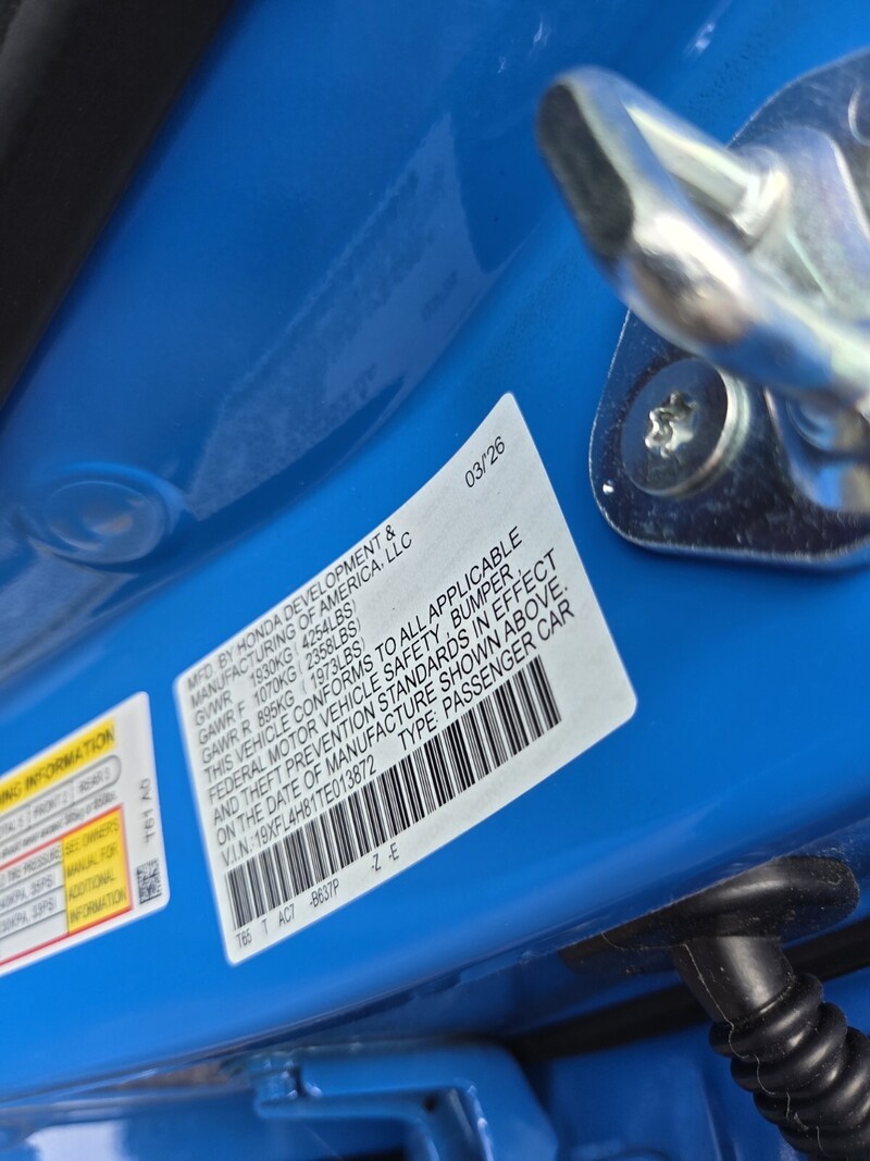 New 2026 Honda CIVIC HATCHBACK HYBRID SPORT in JACKSONVILLE, FLORIDA