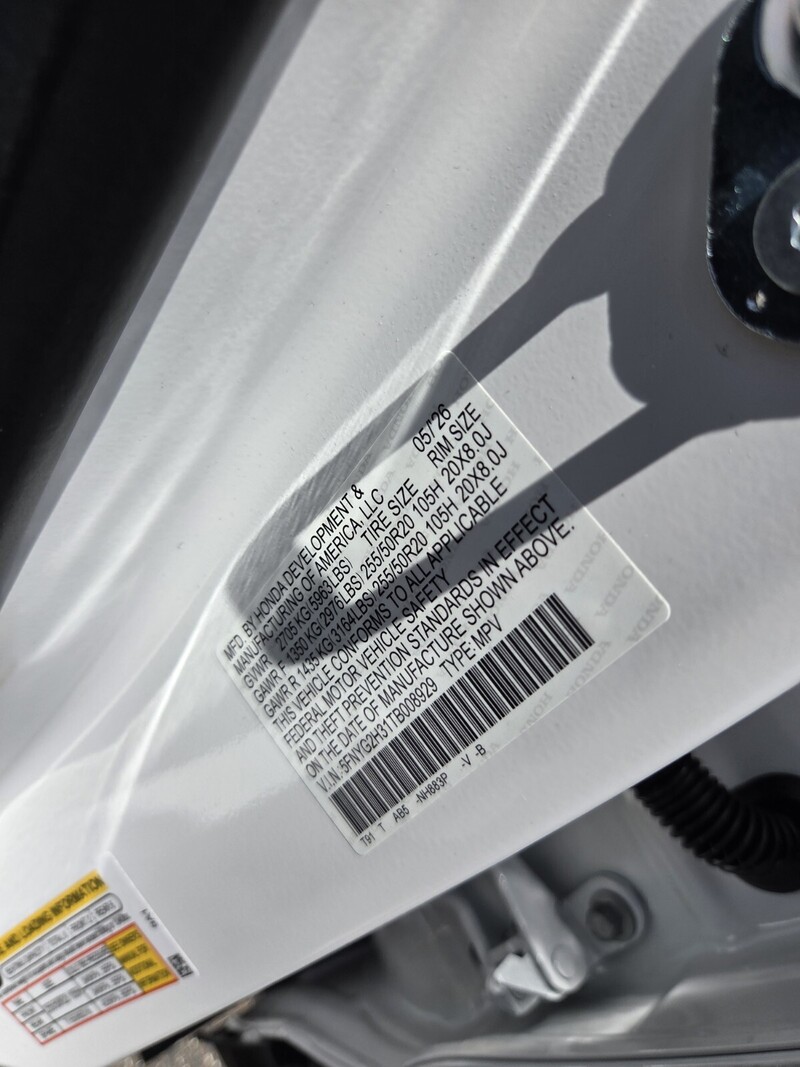 New 2026 Honda Pilot SPORT in JACKSONVILLE, FLORIDA