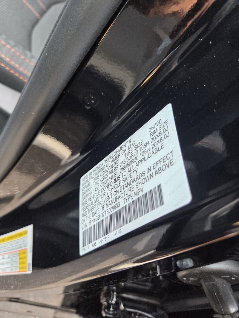 New 2026 Honda Pilot SPORT in JACKSONVILLE, FLORIDA