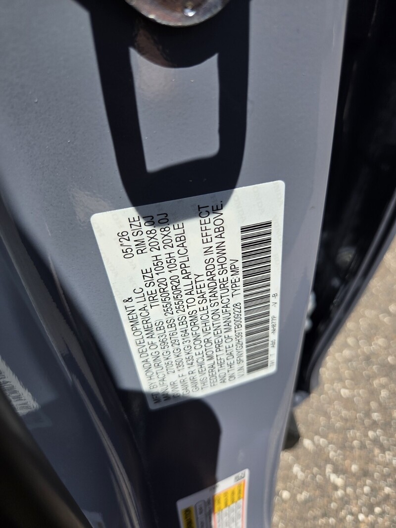 New 2026 Honda Pilot SPORT in JACKSONVILLE, FLORIDA