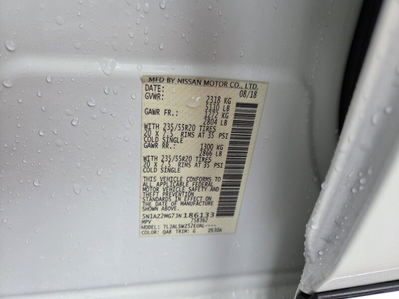 Used 2018 NISSAN MURANO FWD PLATINUM in JACKSONVILLE, FLORIDA