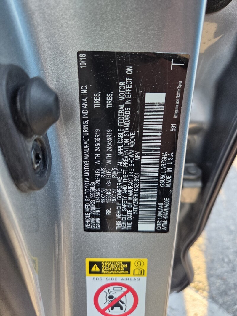 Used 2019 TOYOTA HIGHLANDER LIMITED V6 FWD in JACKSONVILLE, FLORIDA