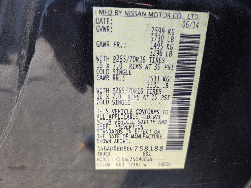 Used 2014 NISSAN FRONTIER 2WD CREW CAB SWB AUTO SV in JACKSONVILLE, FLORIDA