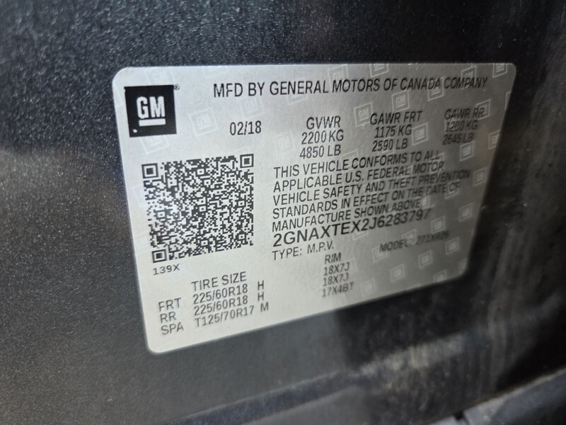 Used 2018 CHEVROLET EQUINOX AWD 4DR LT W/2LT in JACKSONVILLE, FLORIDA