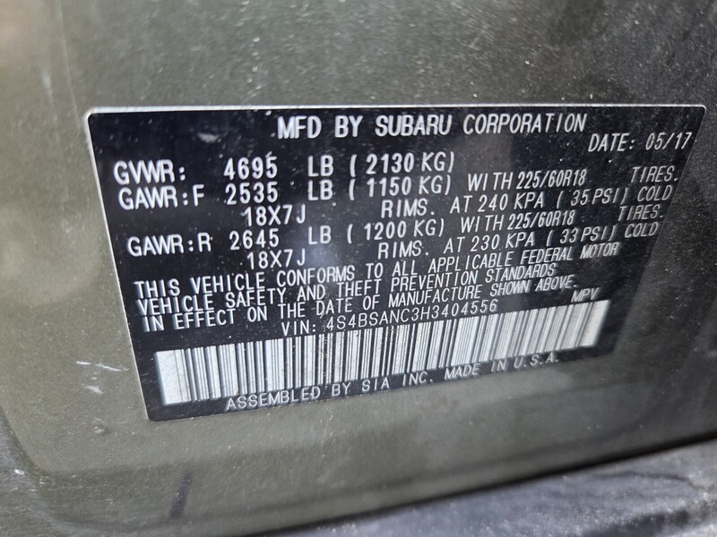 Used 2017 SUBARU OUTBACK 2.5I LIMITED in JACKSONVILLE, FLORIDA