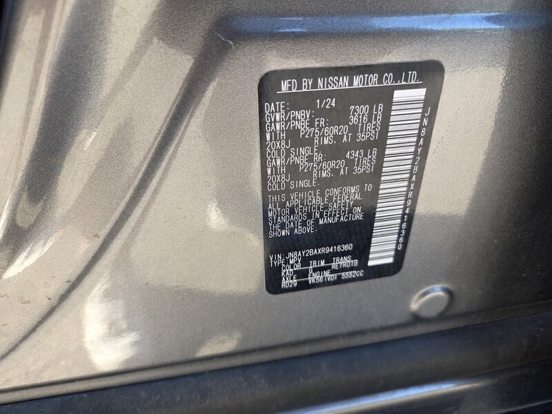 Used 2024 NISSAN ARMADA 4X2 SL in JACKSONVILLE, FLORIDA