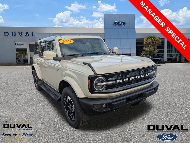 New 2025 FORD BRONCO OUTER BANKS in JACKSONVILLE, FLORIDA