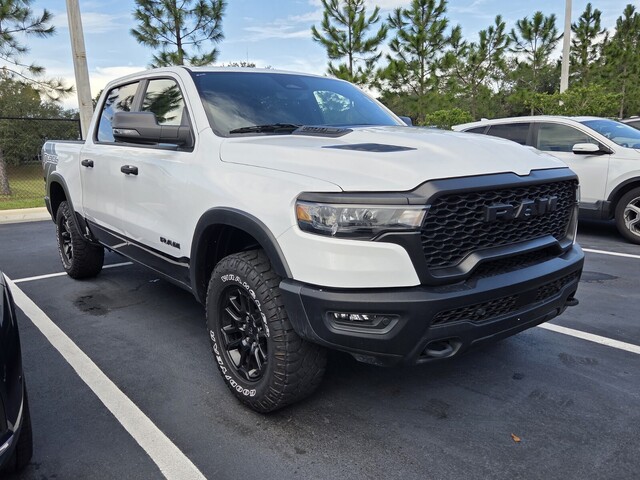 Bright White Clearcoat 2025 RAM 1500 Pickup Truck Four-Wheel Drive 8-Speed Automatic