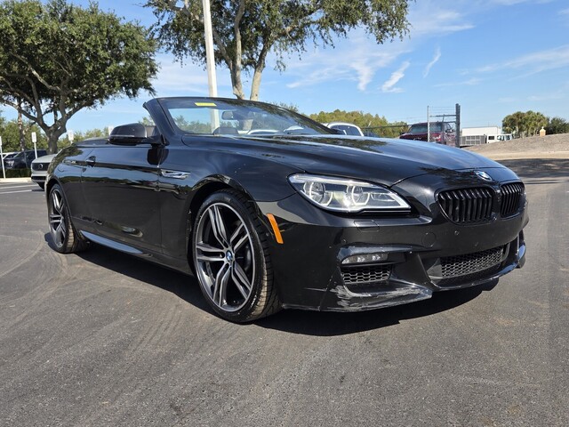 Black Sapphire Metallic 2018 BMW 6 Series Convertible Rear-Wheel Drive 8-Speed Automatic