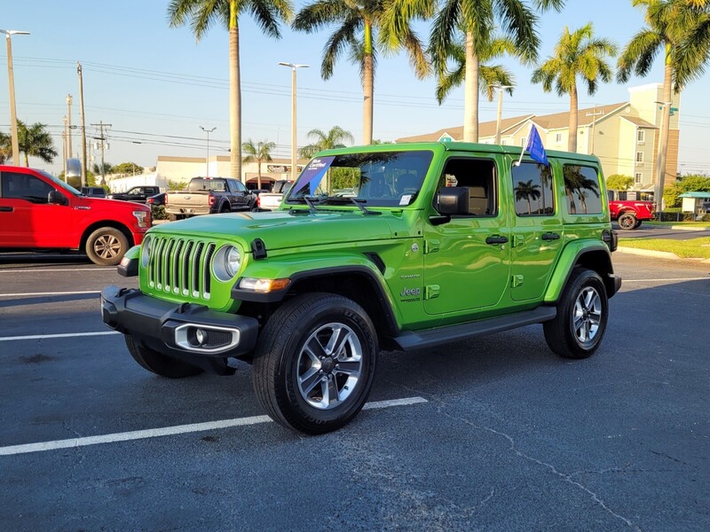 Used 2018 JEEP WRANGLER UNLIMITED SAHARA 4X4 in LAKE WORTH, FLORIDA