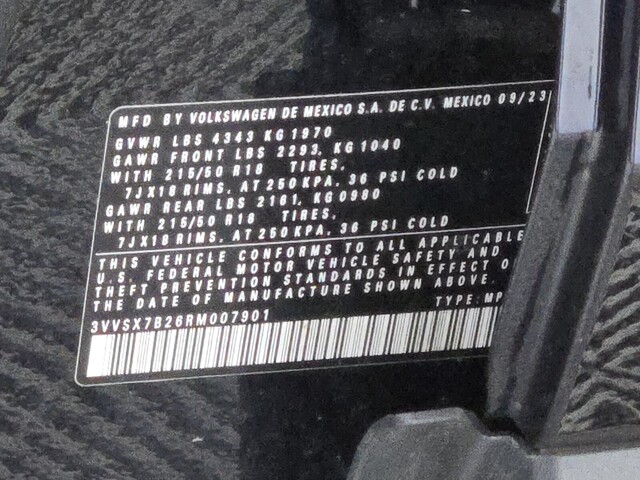 used 2024 Volkswagen Taos car, priced at $17,298