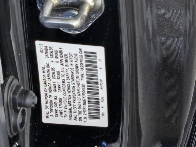 used 2019 Honda Civic car, priced at $15,988