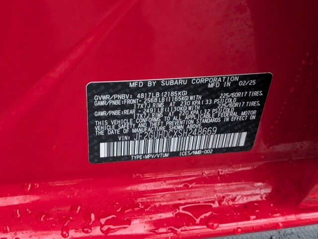 used 2025 Subaru XV Crosstrek car, priced at $25,698