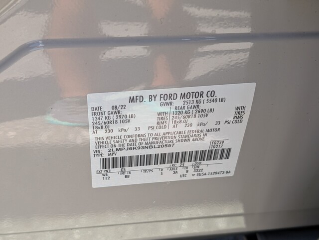 used 2022 Lincoln Nautilus car, priced at $29,498