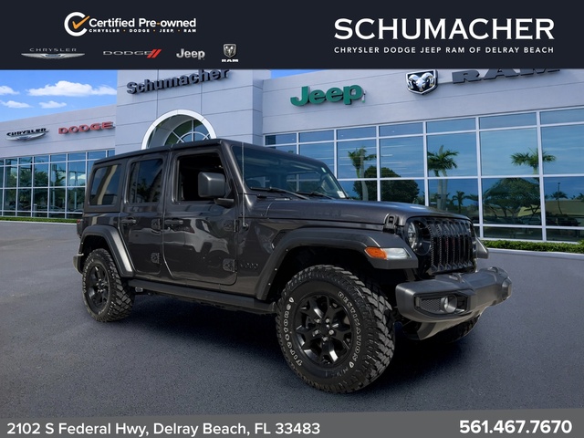 used 2022 Jeep Wrangler car, priced at $27,000