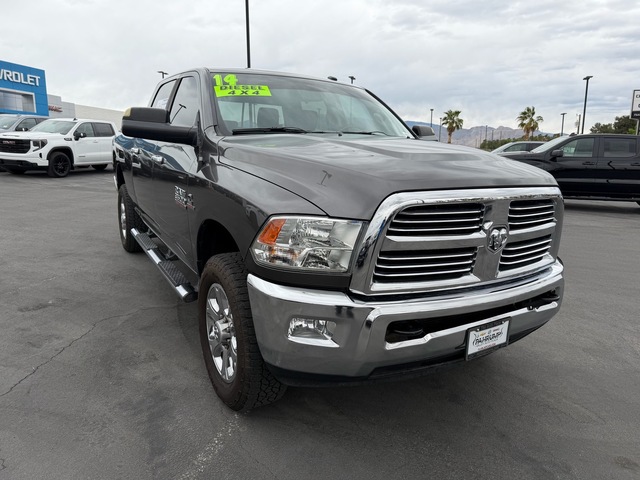 Granite Crystal Metallic Clear 2014 RAM 3500 Big Horn Crew Cab 4WD Pickup Truck Four-Wheel Drive Automatic