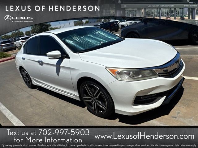 White Orchid Pearl 2016 Honda Accord Sedan Front-Wheel Drive Continuously Variable Transmission
