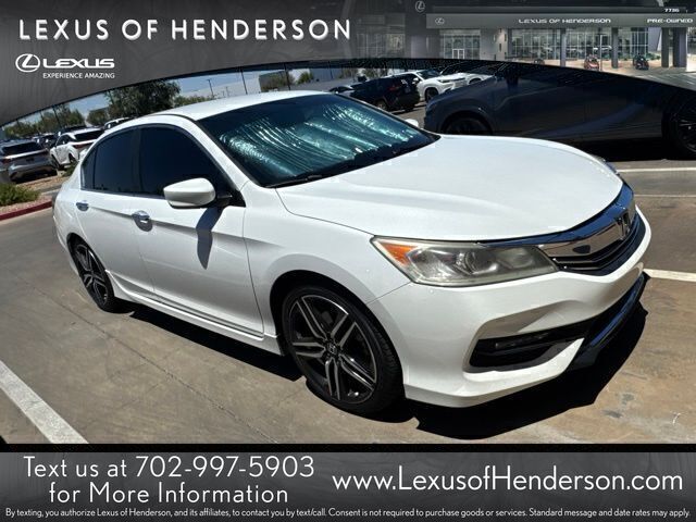White Orchid Pearl 2016 Honda Accord Sedan Front-Wheel Drive Continuously Variable Transmission
