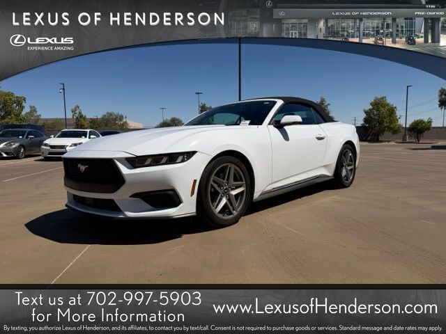 Oxford White 2025 Ford Mustang Convertible Rear-Wheel Drive Automatic