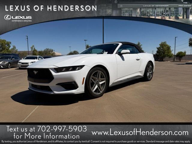 Oxford White 2025 Ford Mustang Convertible Rear-Wheel Drive Automatic