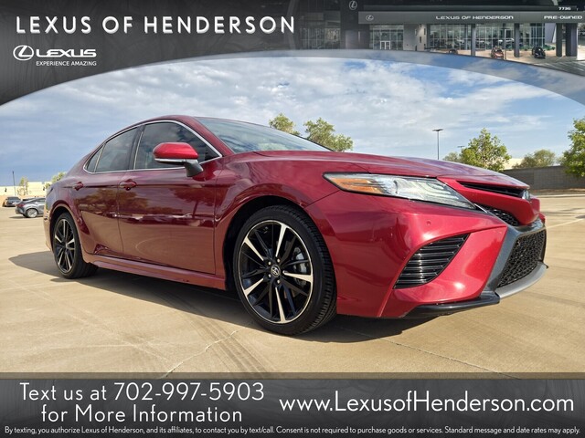 Red 2018 Toyota Camry Sedan Front-Wheel Drive Automatic