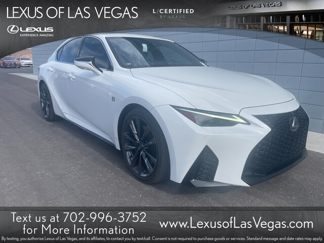 White 2023 Lexus IS 350 F Sport RWD Sedan Rear-Wheel Drive Automatic