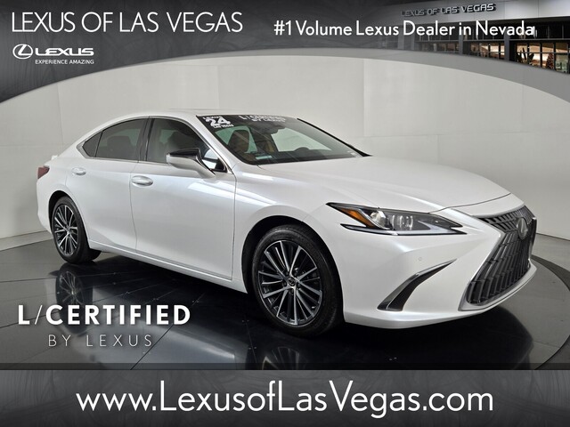 White Pearl 2024 Lexus ES Hybrid Sedan Front-Wheel Drive Continuously Variable Transmission