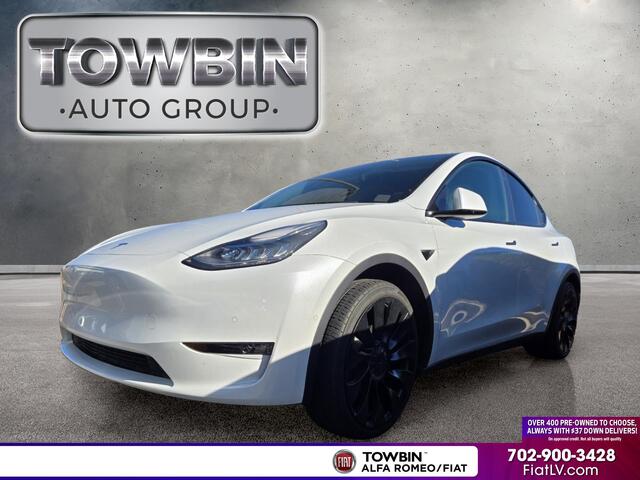 Pearl White Multi-Coat 2021 Tesla Model Y SUV / Crossover All-Wheel Drive 1-Speed Automatic