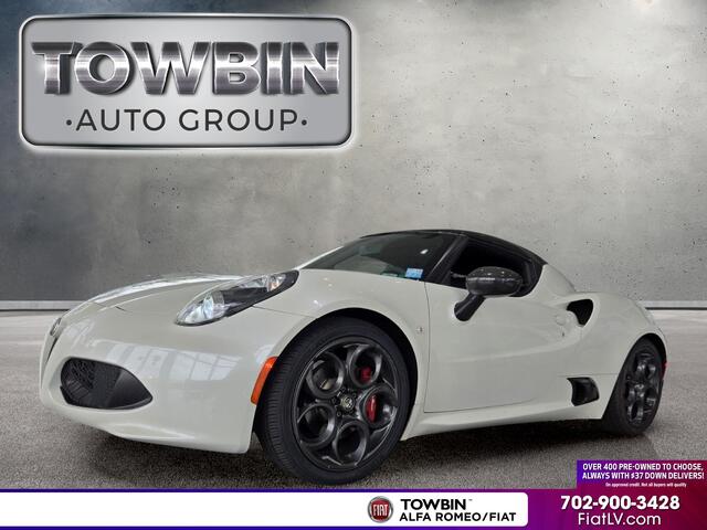 White 2015 Alfa Romeo 4C Coupe Rear-Wheel Drive Automatic