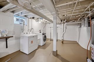View of Basement in 4 Plex.
Features newer front load washer (Less then yr old) and dryer (2 mos.)
2 newer water heaters and all new plumbing lines and some drain lines replaced.
Glass Block Windows added throughout.